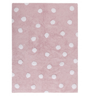 Ковер Lorena Canals Polka Dots горошек (розовый-белый) 120*160 Ковер Lorena Canals Polka Dots горошек (розовый-белый) 120*160
