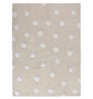 Ковер Lorena Canals Polka Dots в горошек (бежевый-белый) 120*160